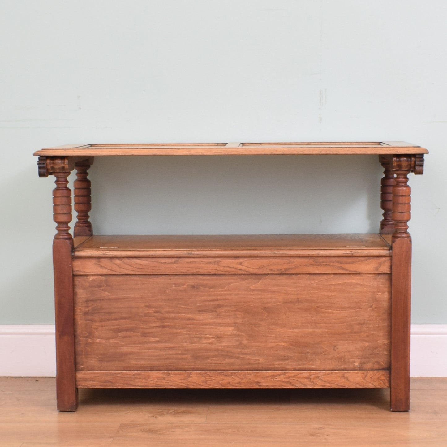 Vintage Oak Monks Bench