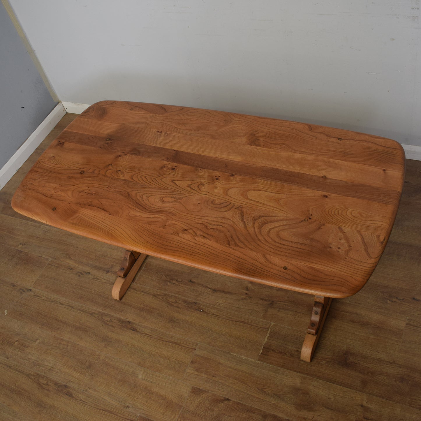 Restored Ercol Table And Six Chairs