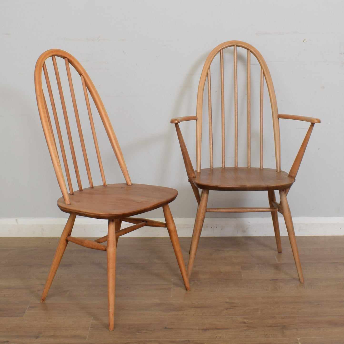 Restored Ercol Table And Six Chairs