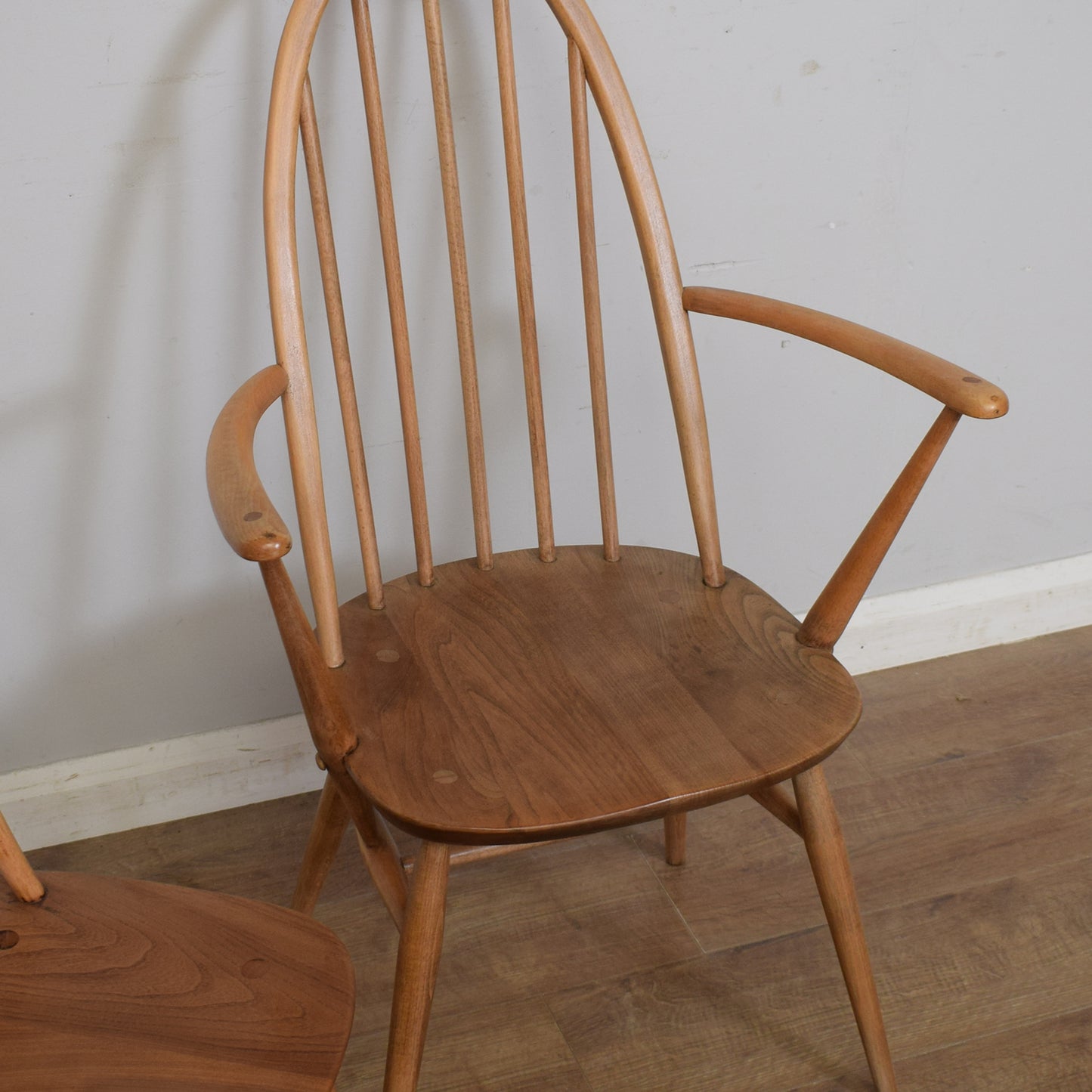 Restored Ercol Table And Six Chairs