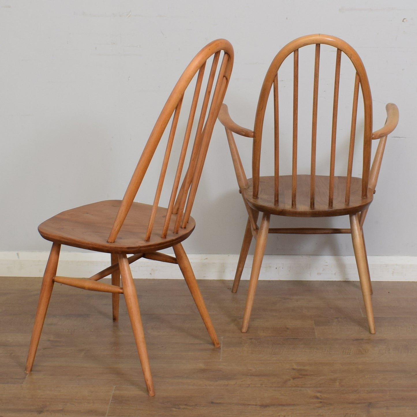 Restored Ercol Table And Six Chairs