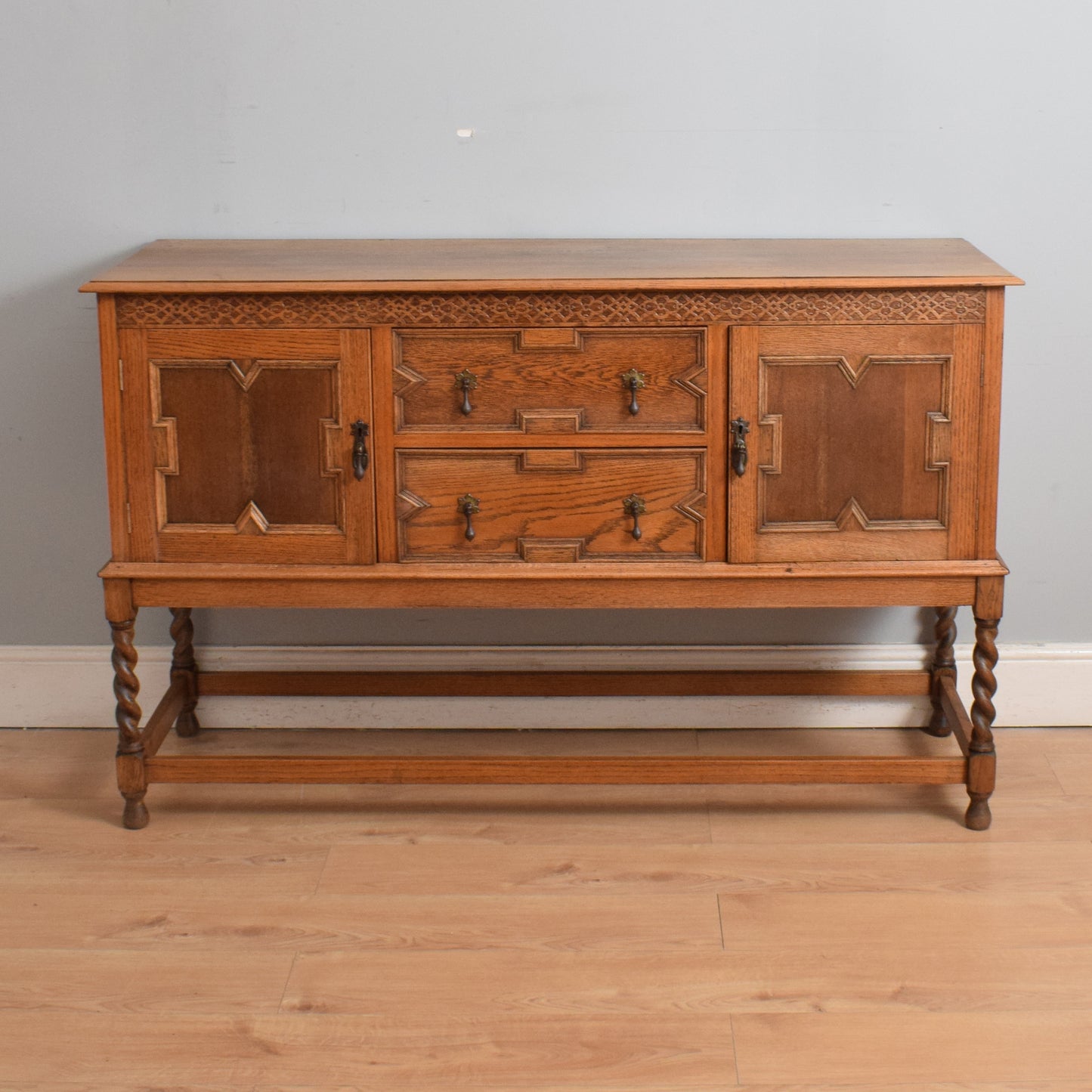 Large Carved Oak Sideboard