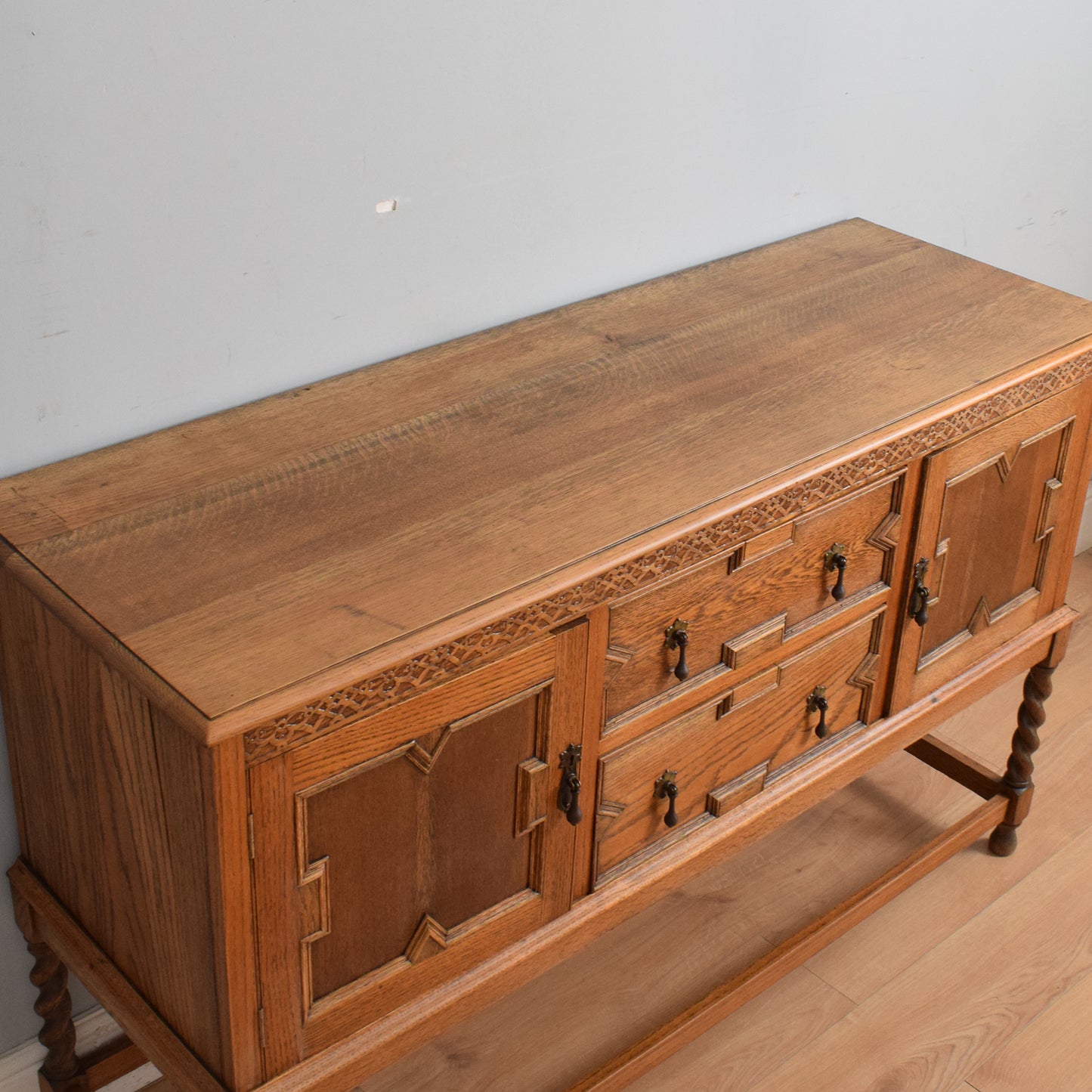 Large Carved Oak Sideboard