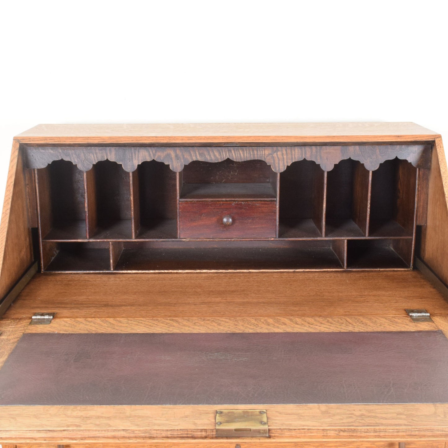 Carved Oak Bureau