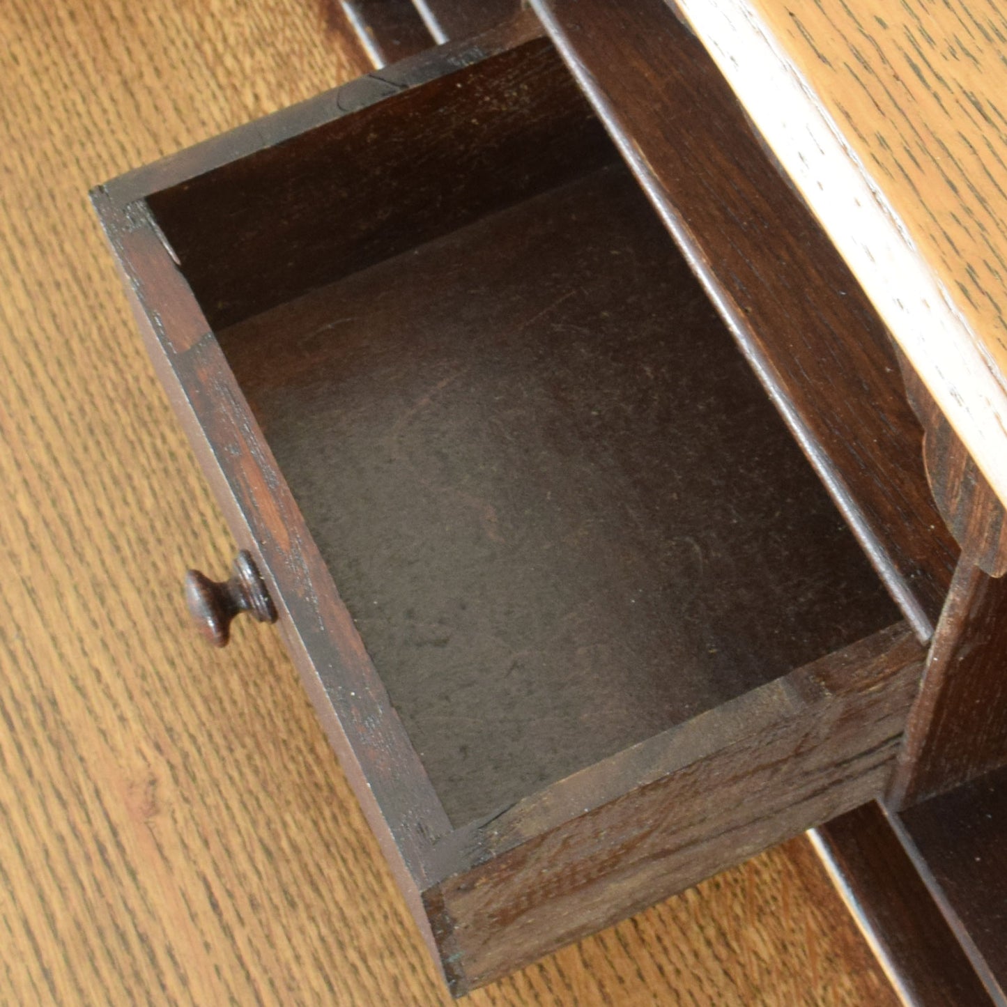 Carved Oak Bureau