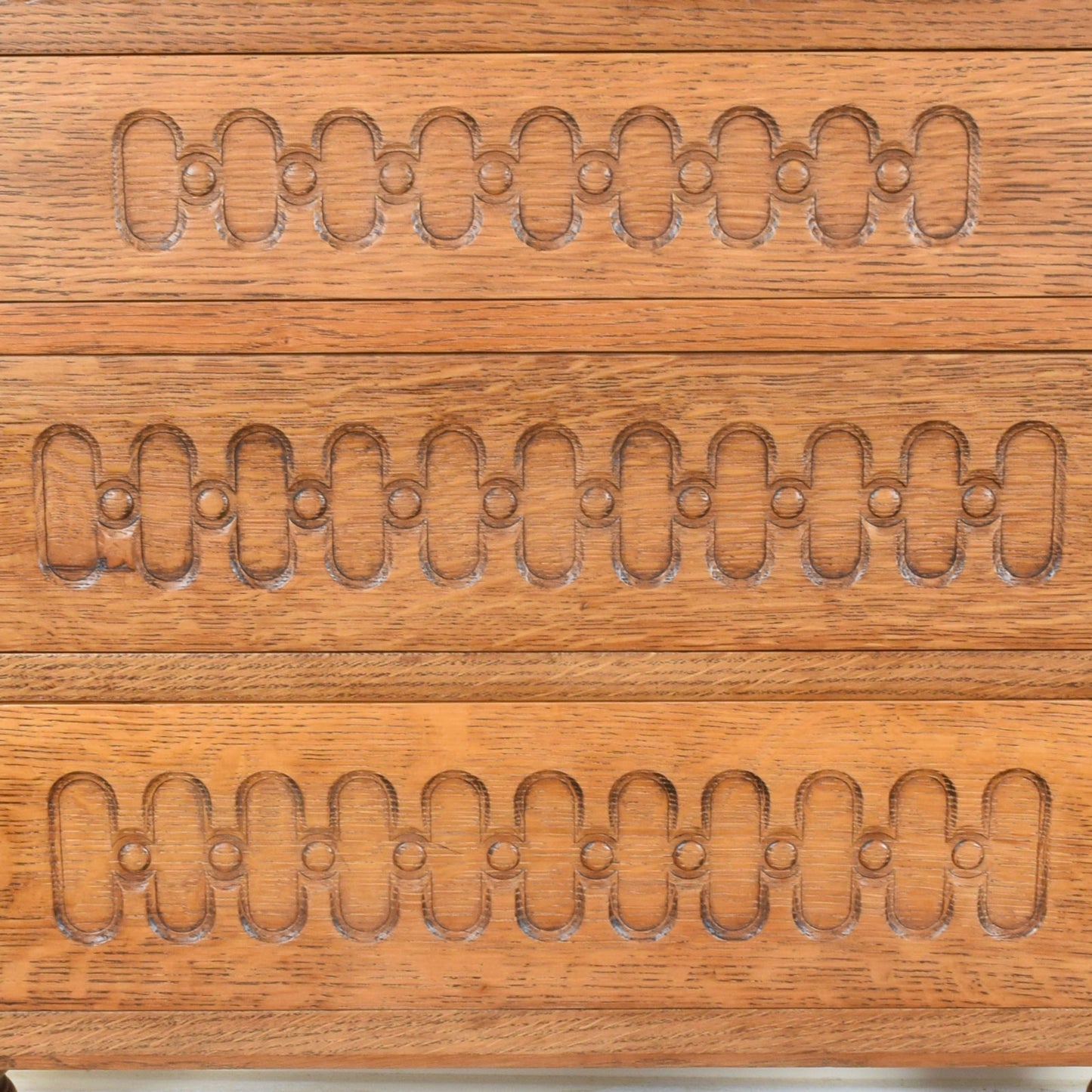 Carved Oak Bureau