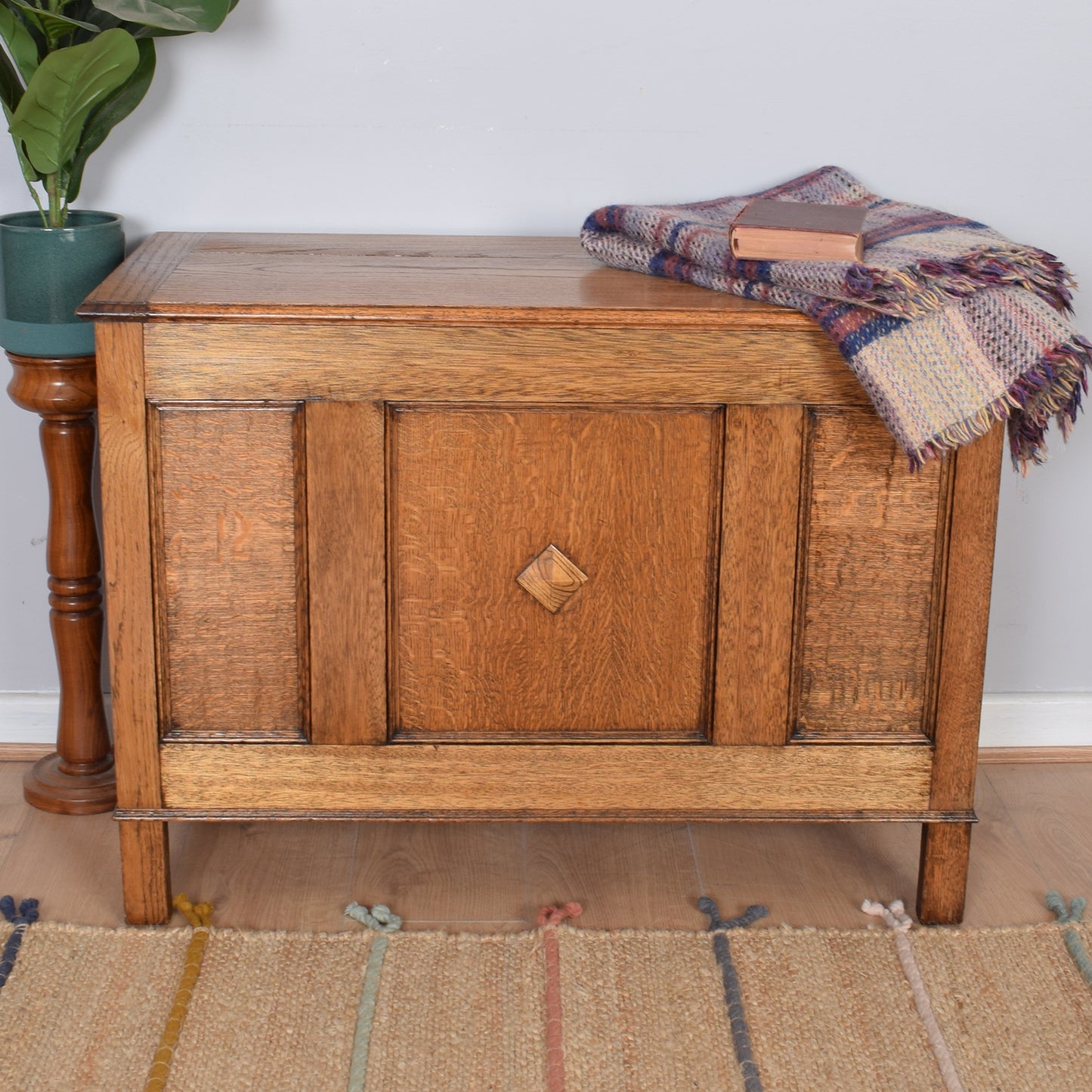 Restored Oak Blanket Box