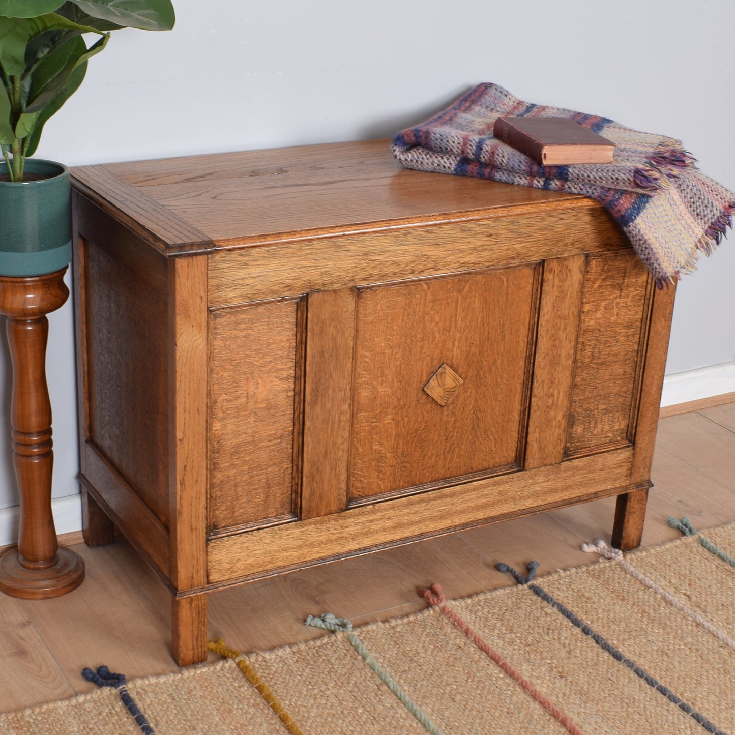 Restored Oak Blanket Box