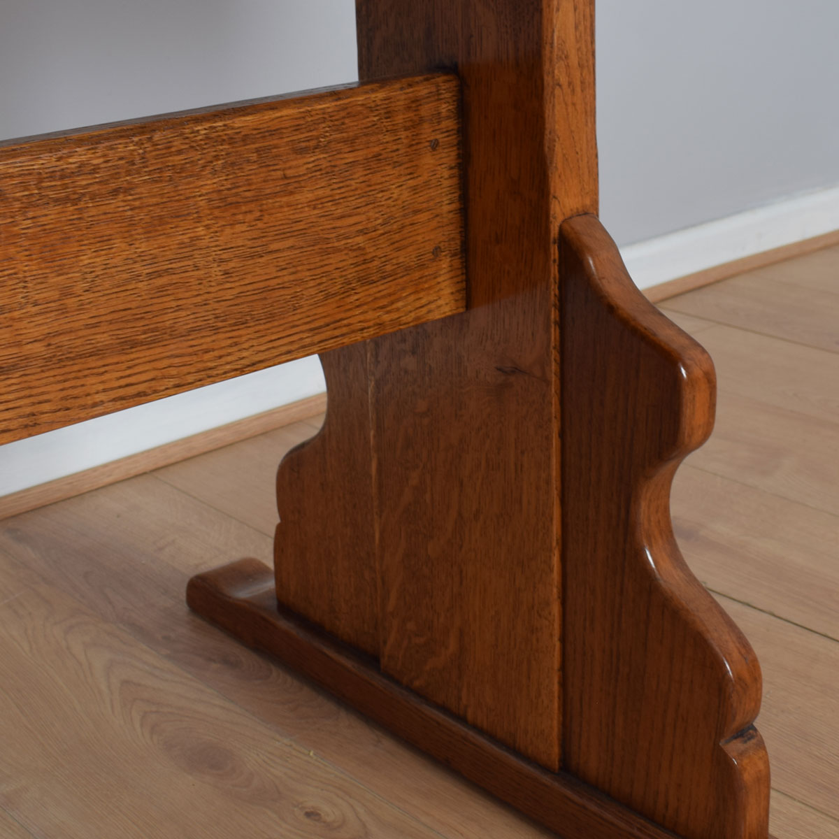 Solid Oak Table And Six Chairs