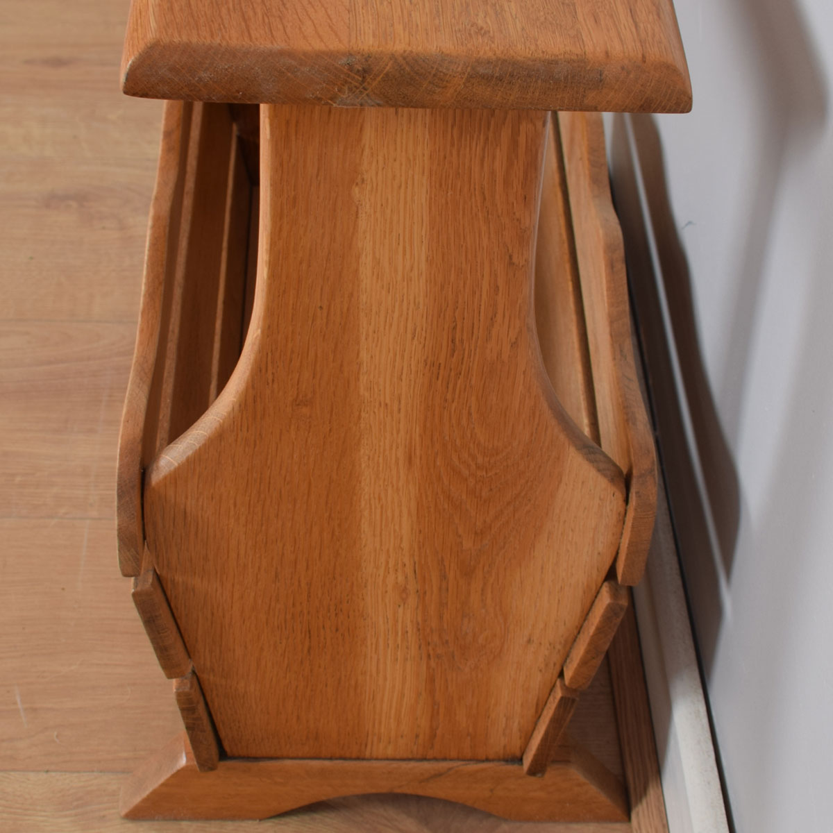 Golden Oak Magazine Rack