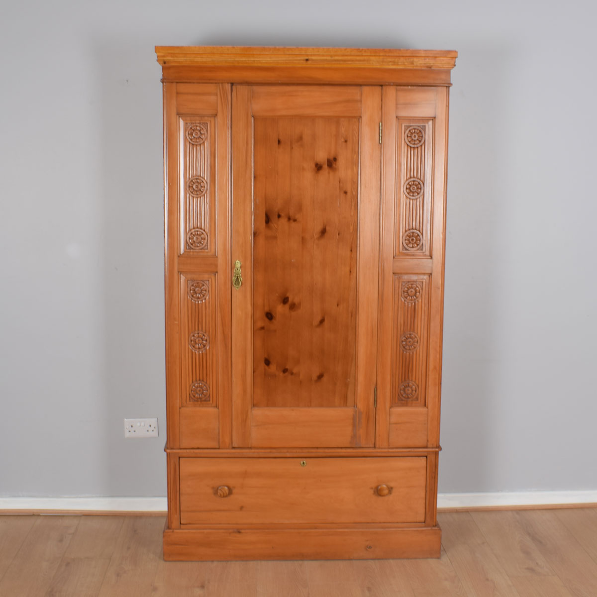 Restored Pine Wardrobe