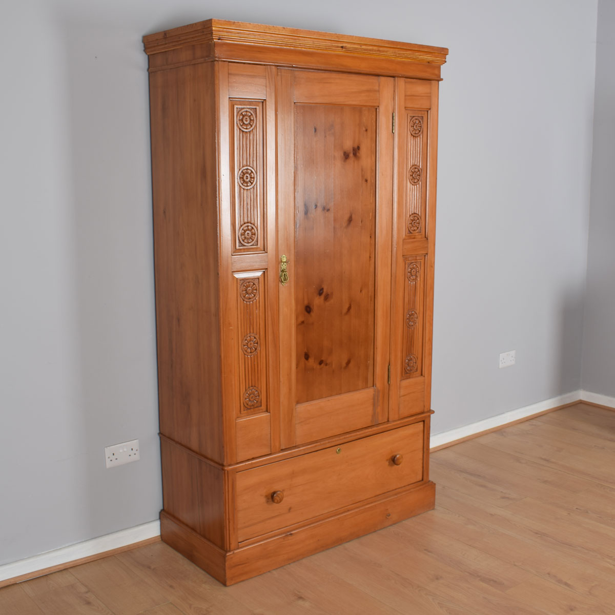 Restored Pine Wardrobe