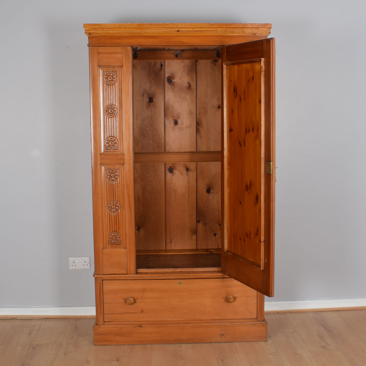 Restored Pine Wardrobe