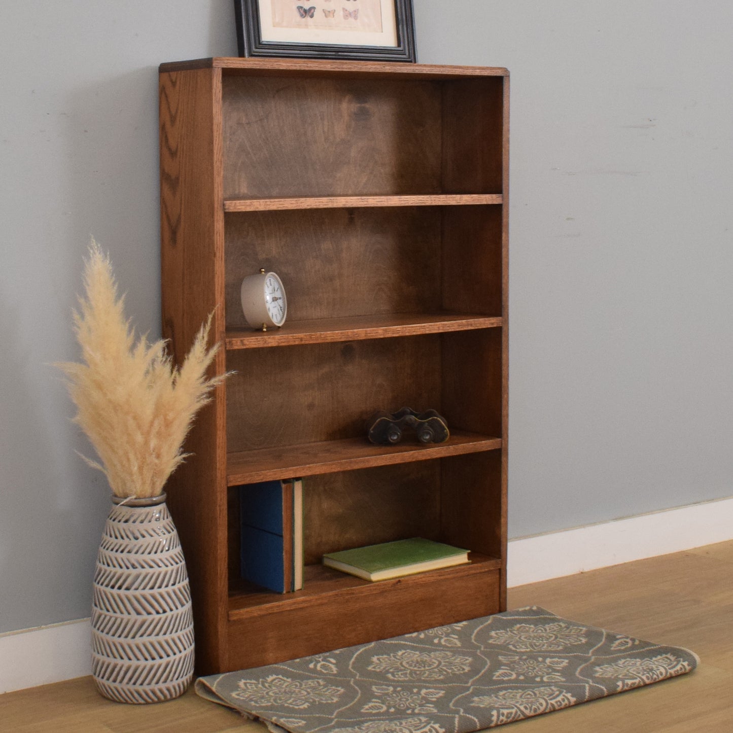 Small Restored Oak Bookcase