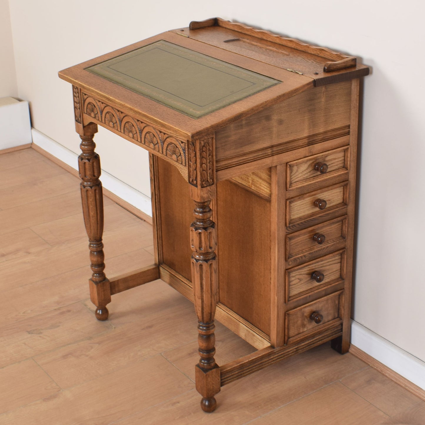 Oak Davenport Desk