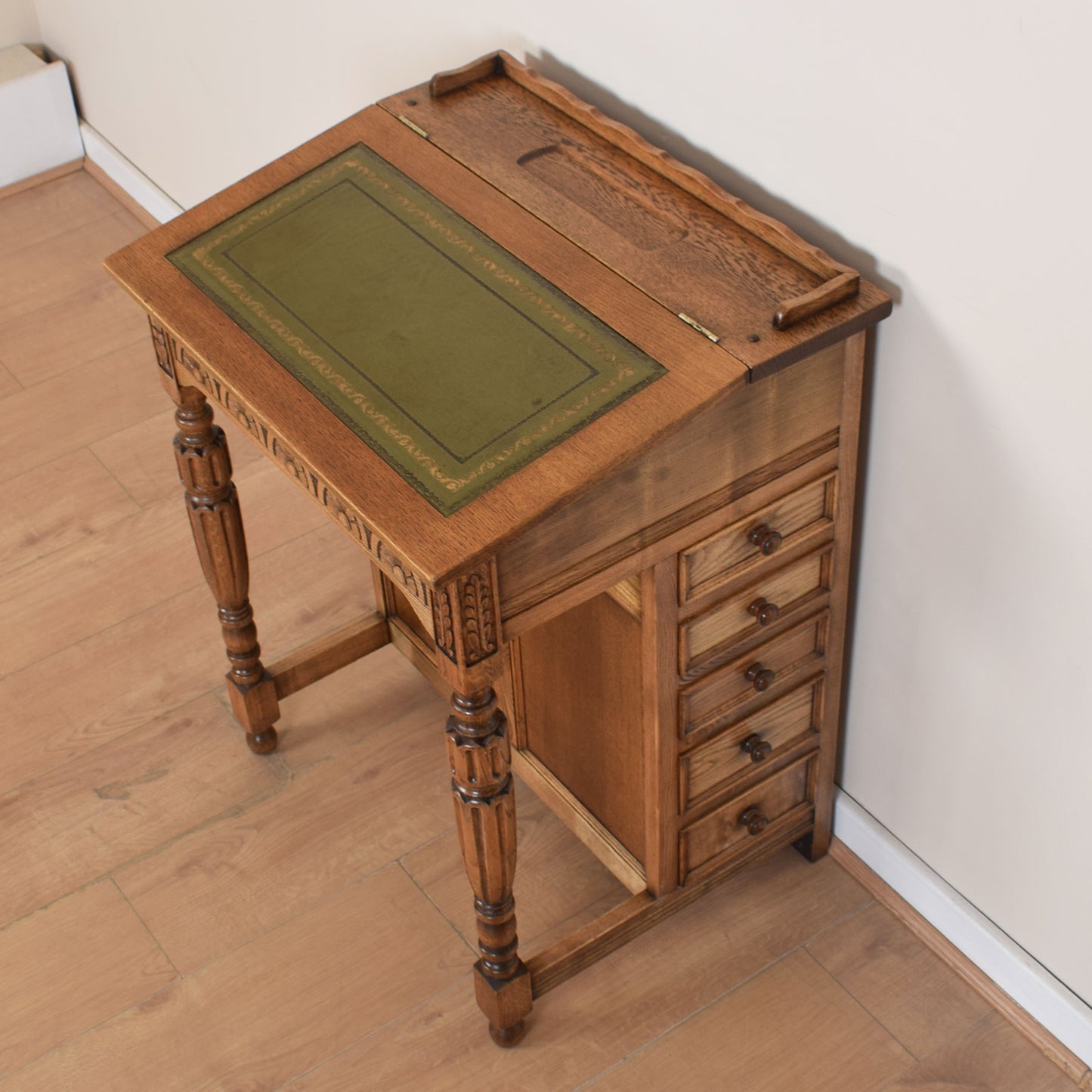 Oak Davenport Desk