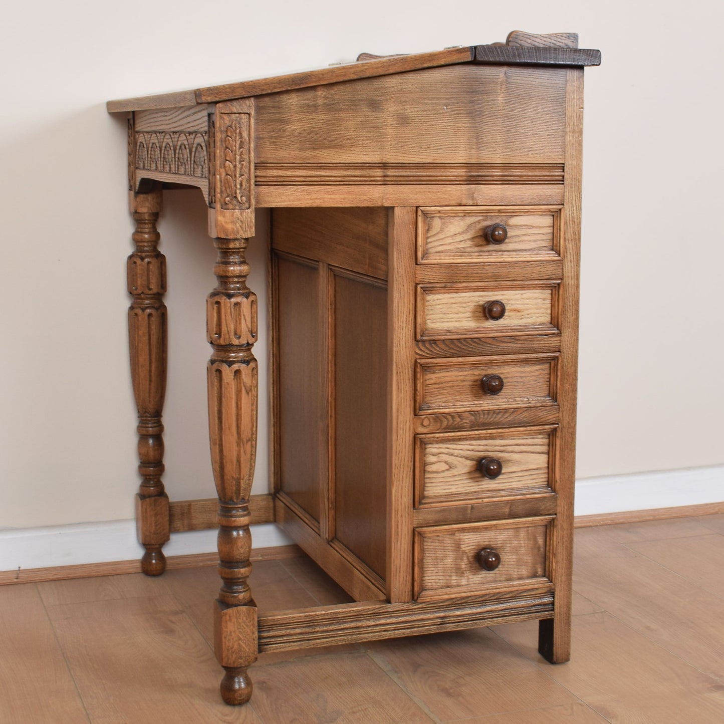 Oak Davenport Desk