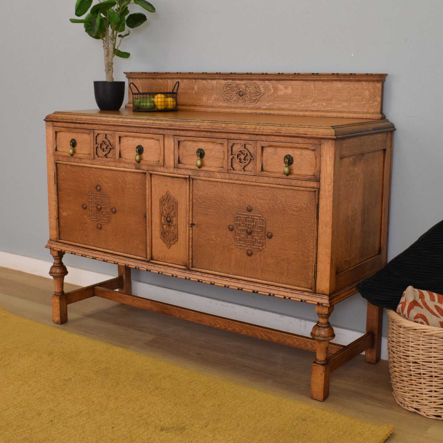 Restored Oak Sideboard