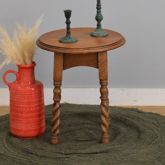 Small Barley-Twist Side Table