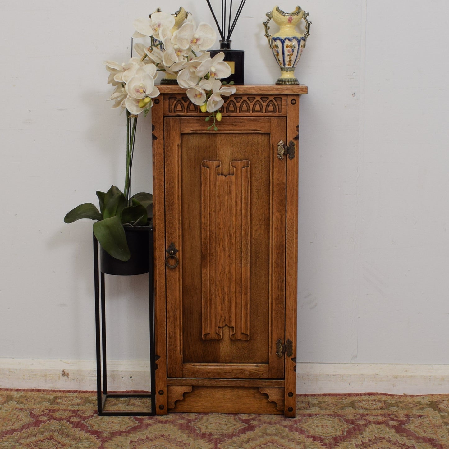 Slim Oak Cabinet