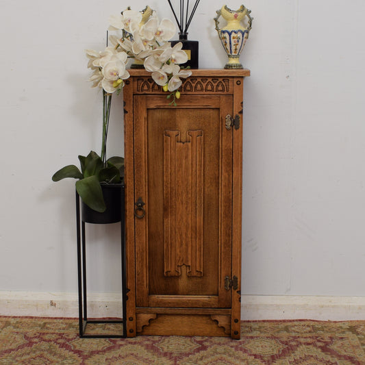 Slim Oak Cabinet
