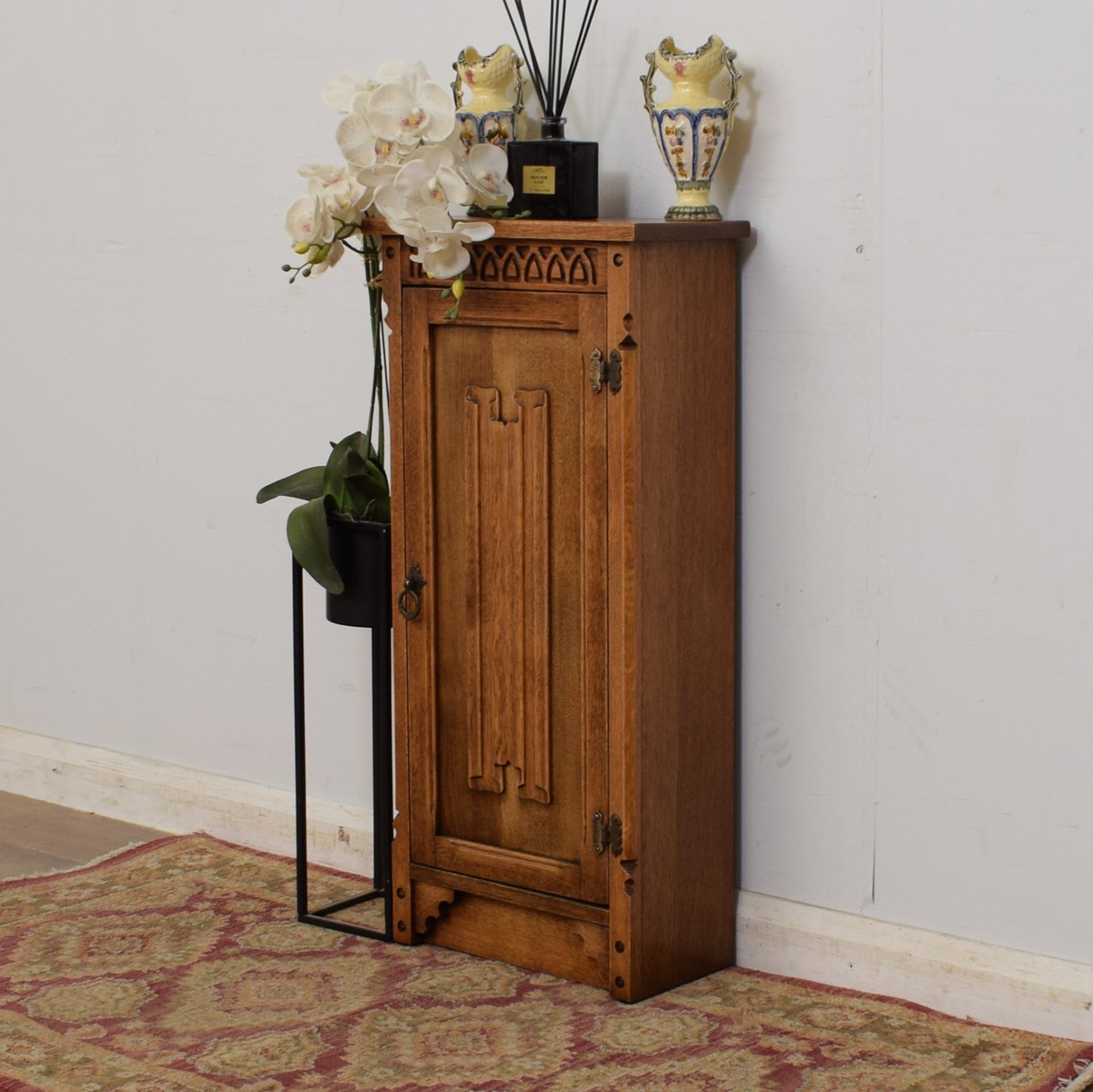 Slim Oak Cabinet