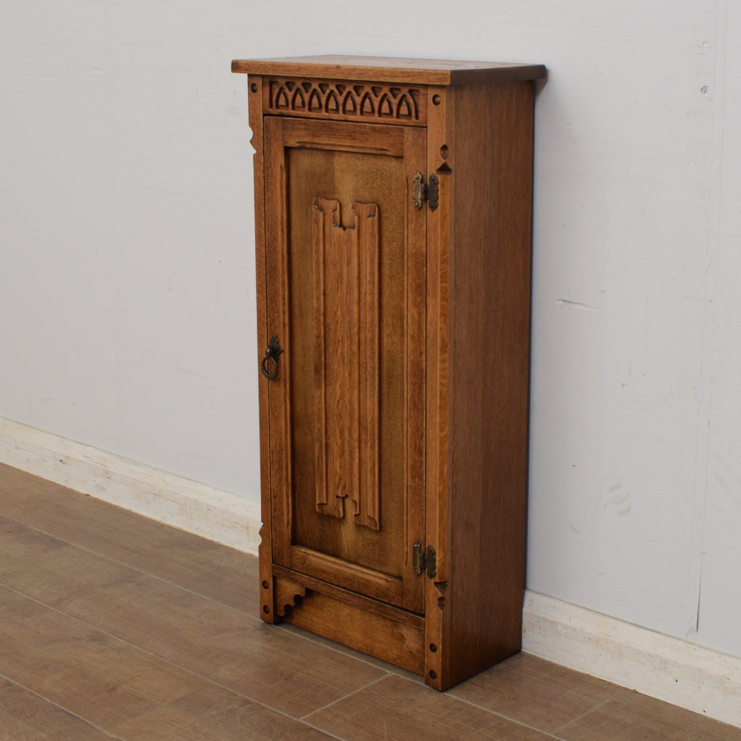 Slim Oak Cabinet