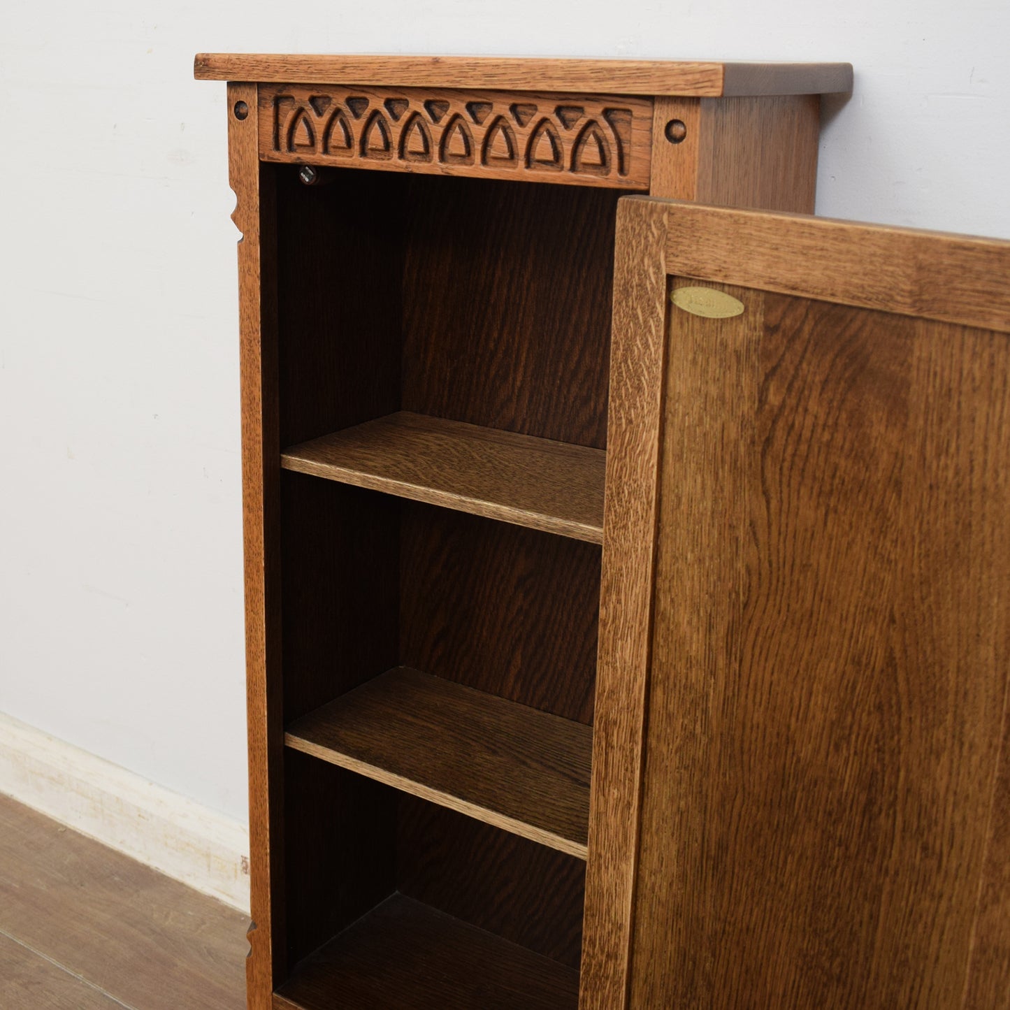 Slim Oak Cabinet