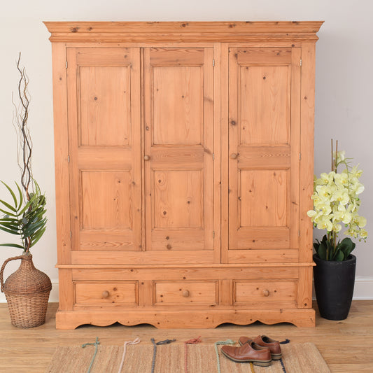 Large Pine Wardrobe