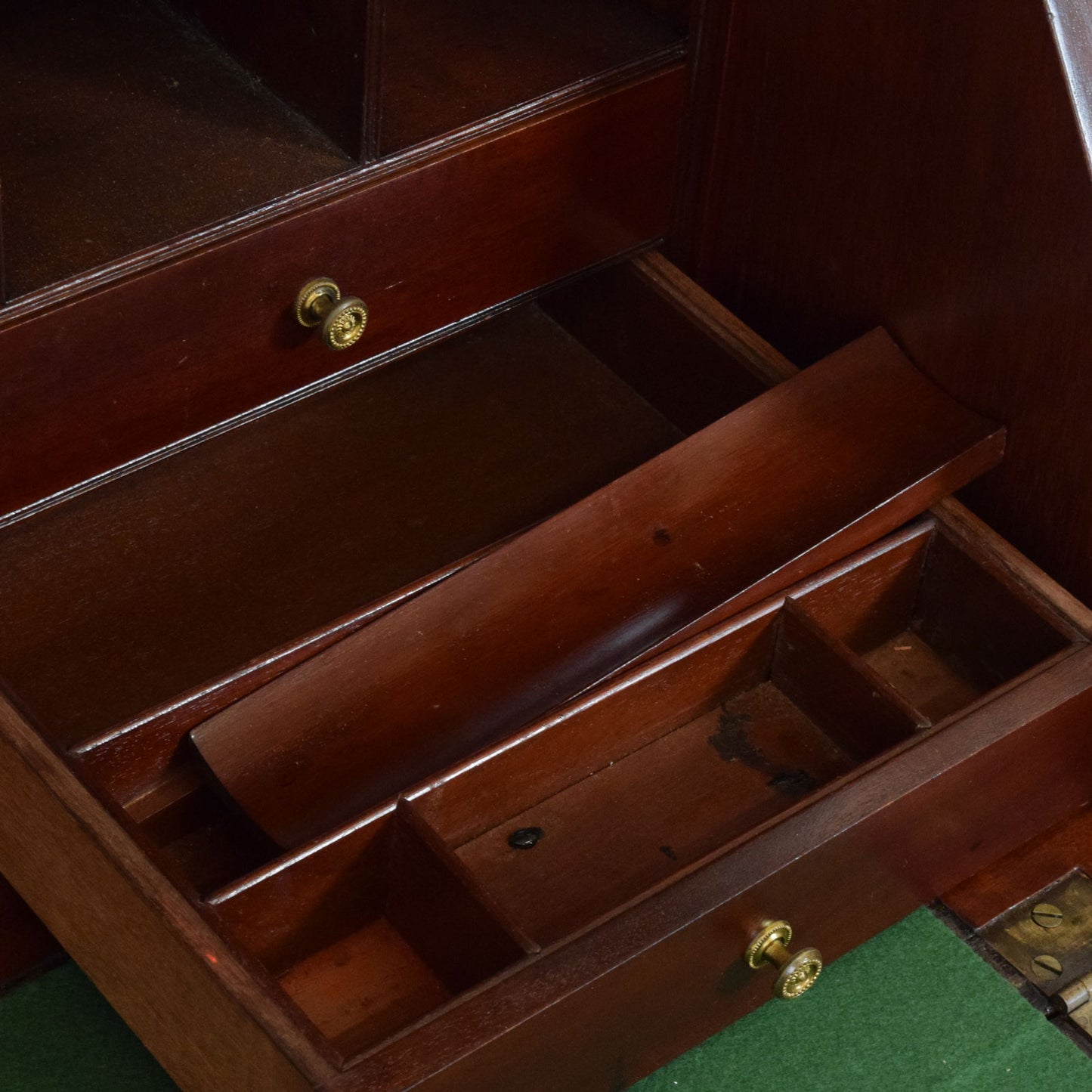Restored Mahogany Bureau Bookcase