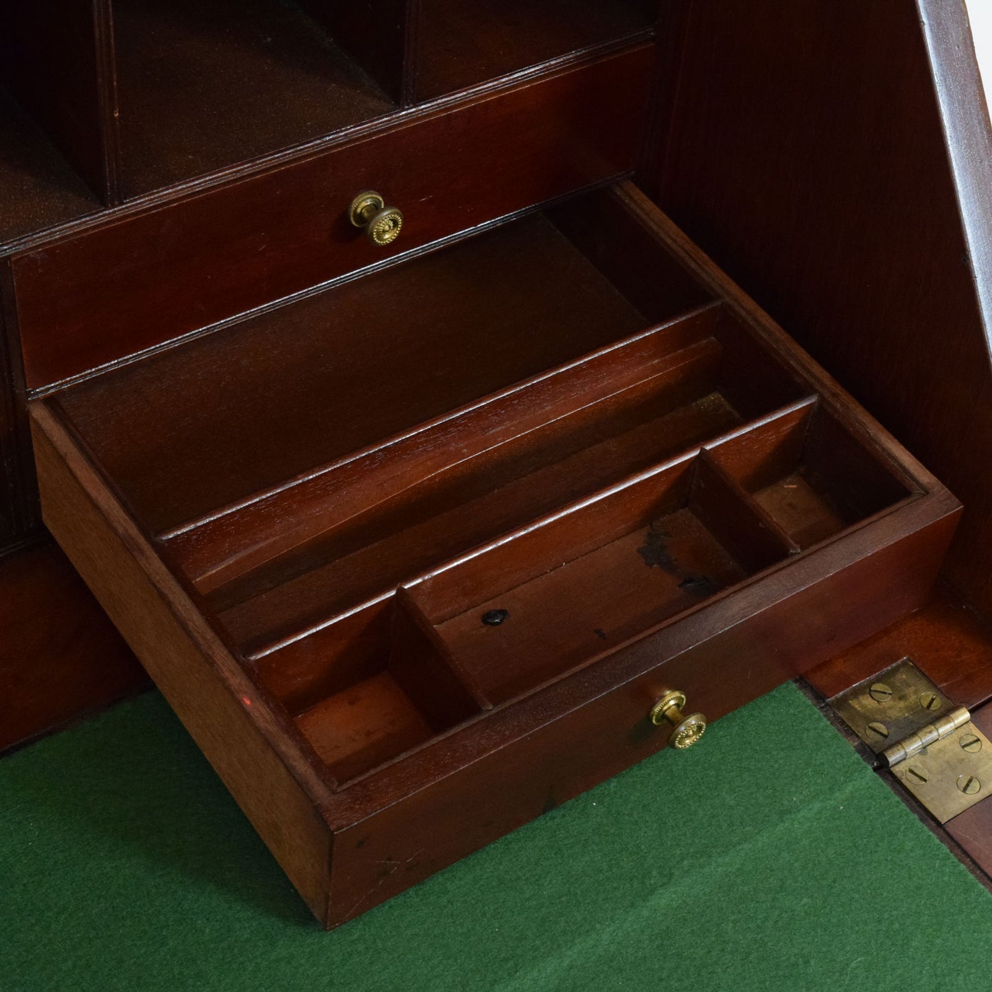 Restored Mahogany Bureau Bookcase