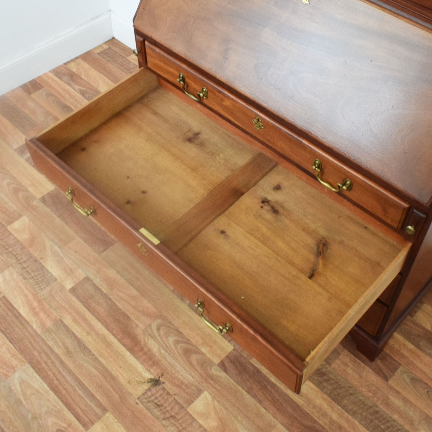 Restored Mahogany Bureau Bookcase