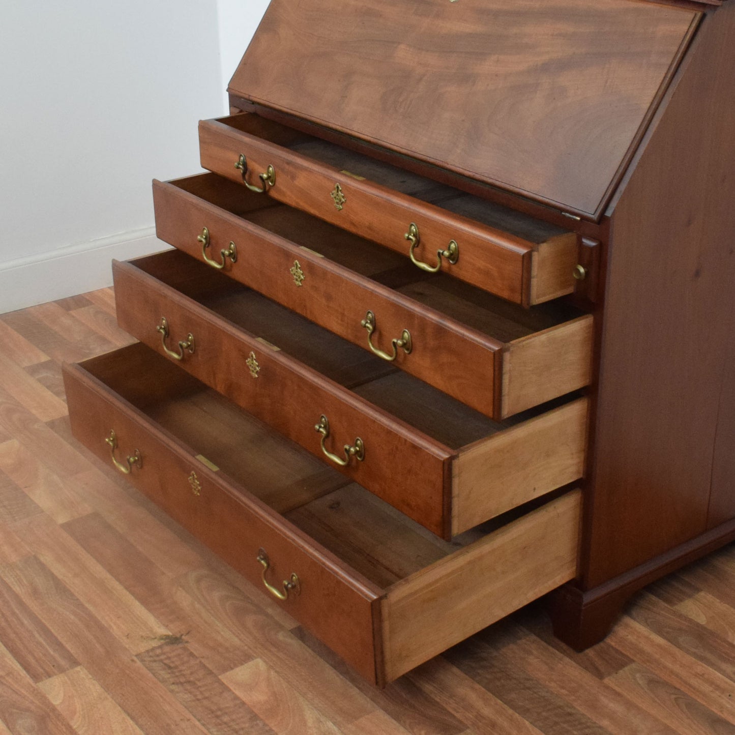 Restored Mahogany Bureau Bookcase