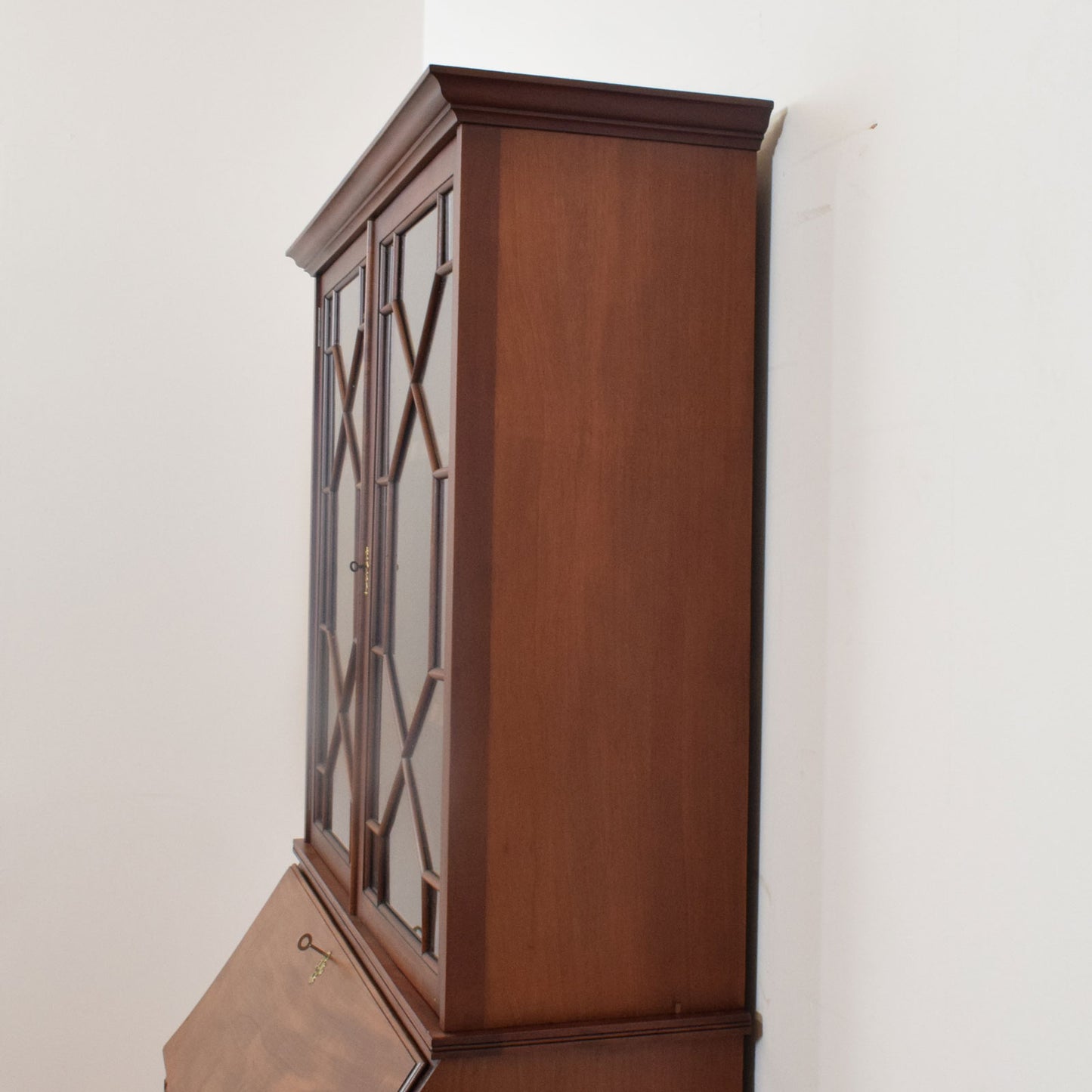 Restored Mahogany Bureau Bookcase
