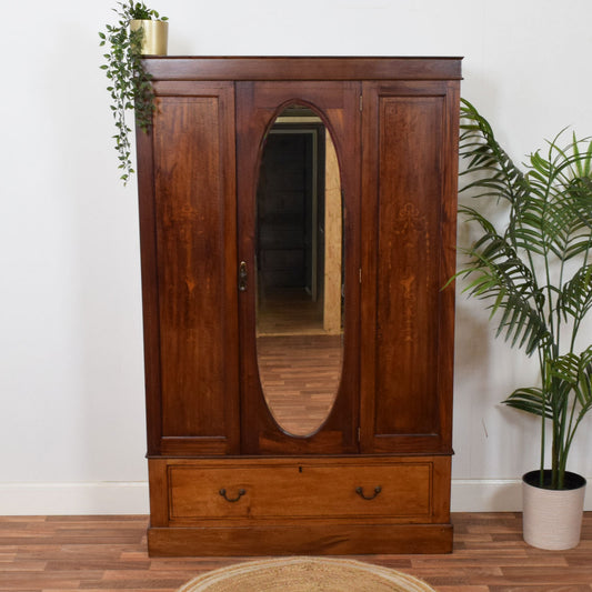 Mirrored Mahogany Hallrobe