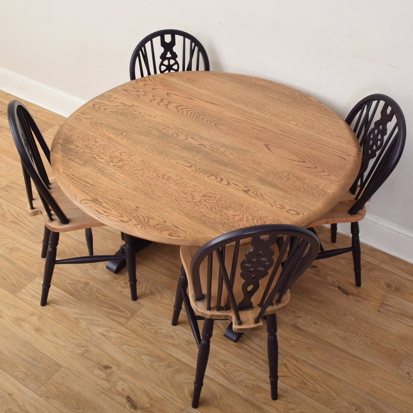 Painted Table And Four Chairs