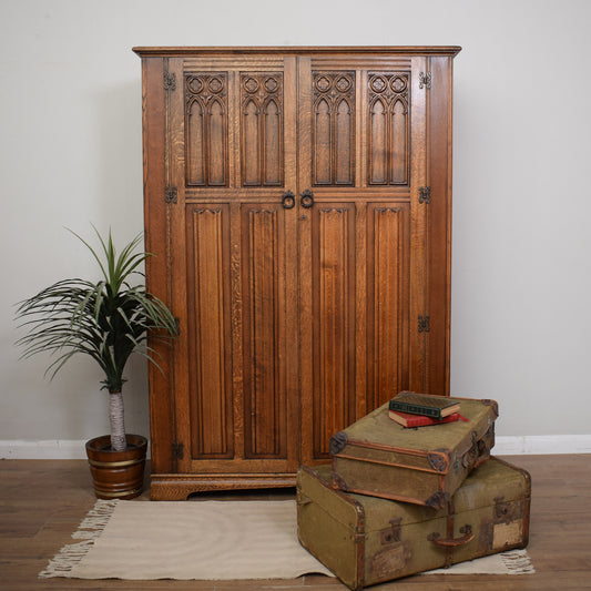 Restored Ladies Oak Wardrobe