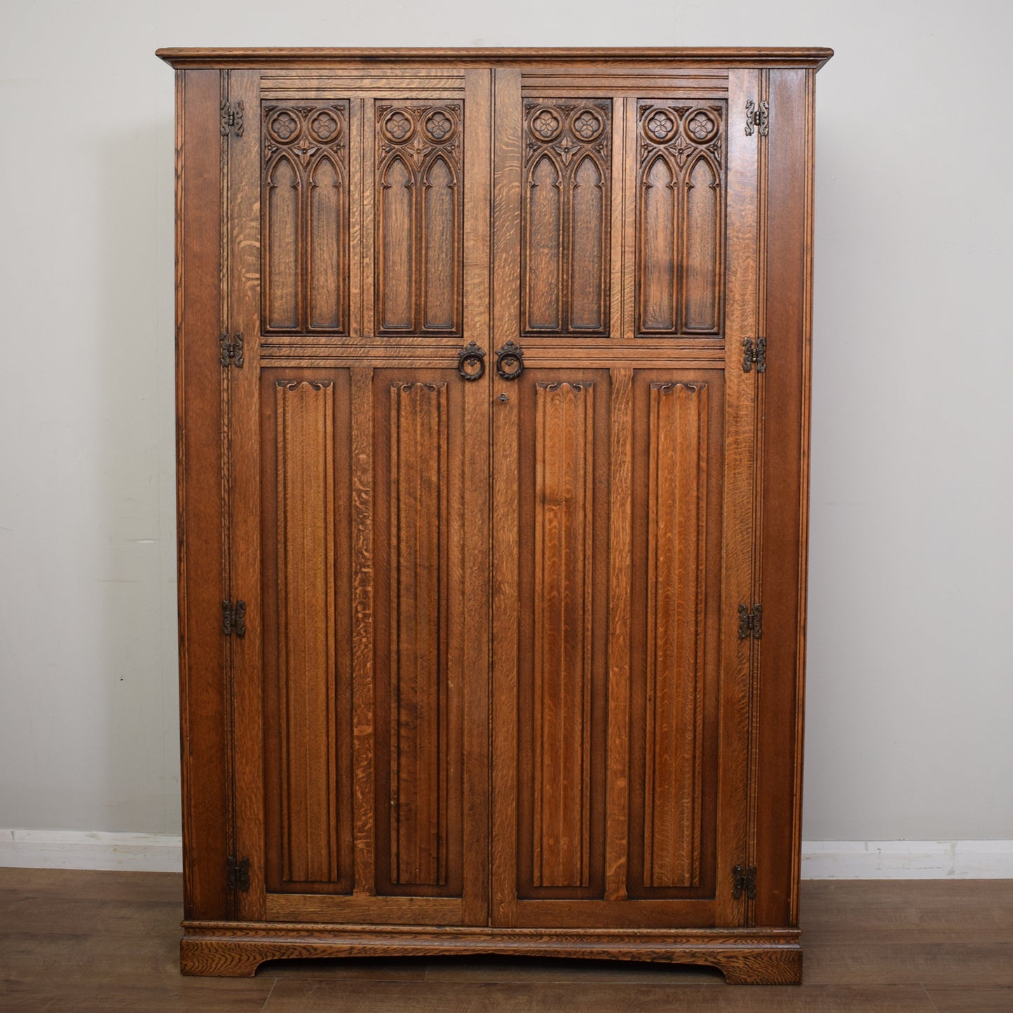 Restored Ladies Oak Wardrobe