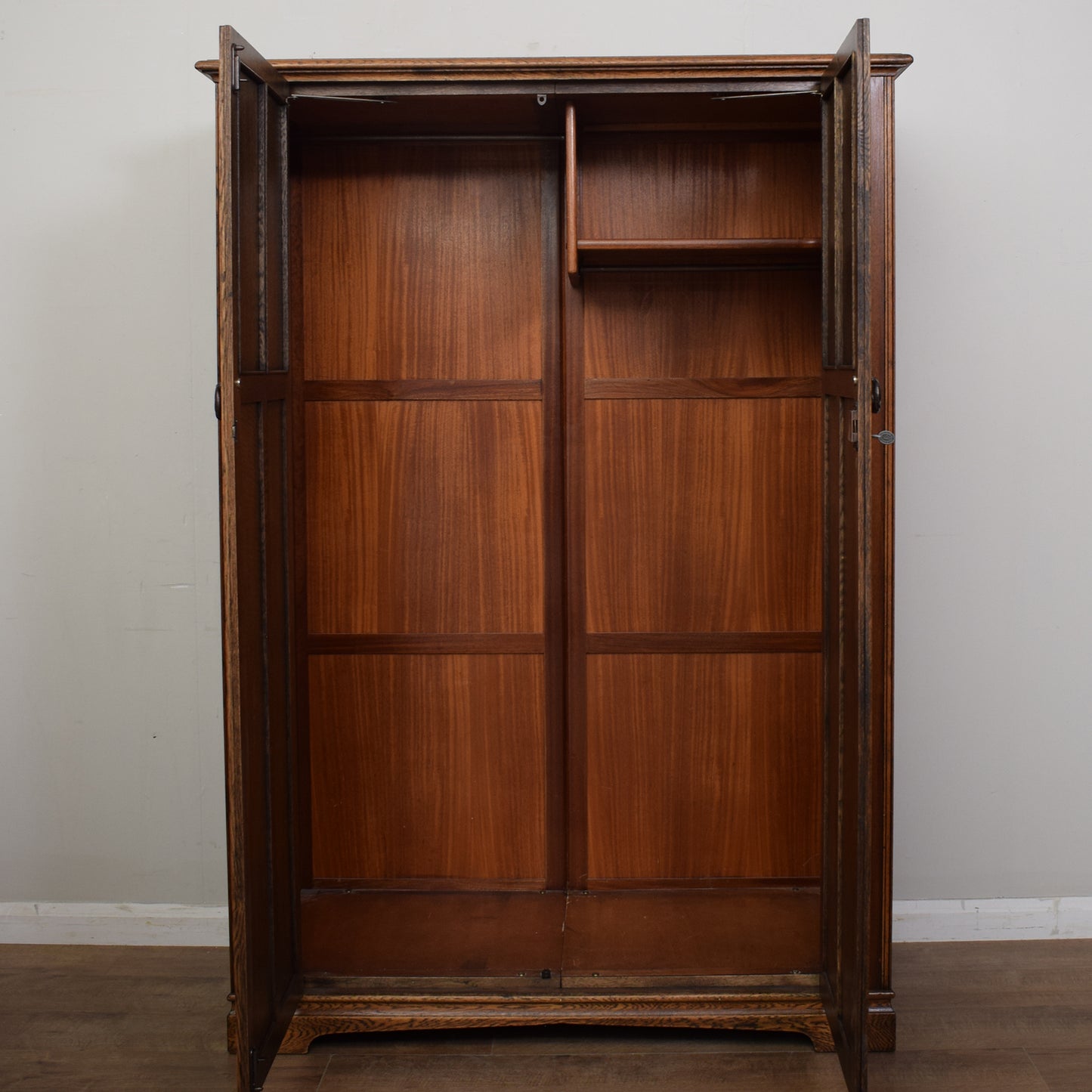 Restored Ladies Oak Wardrobe