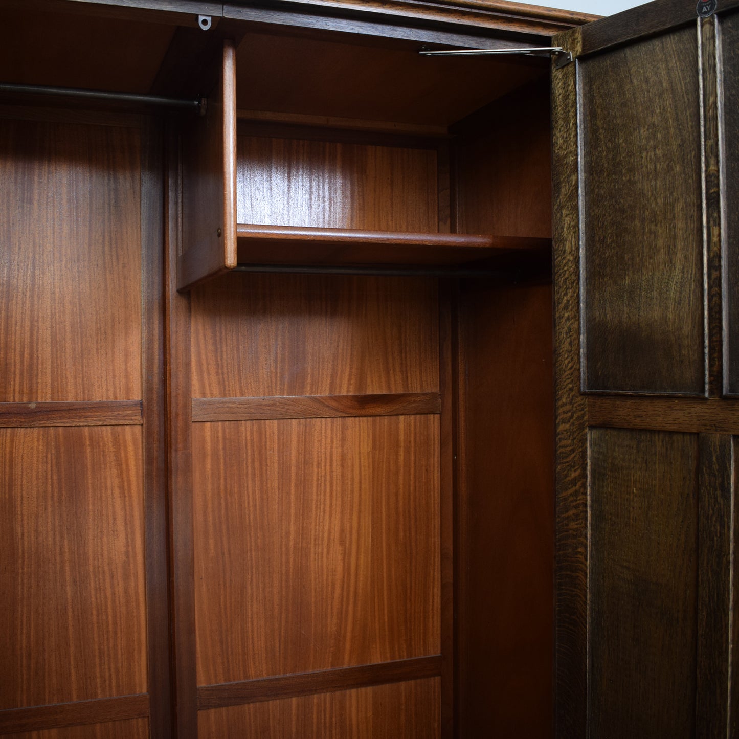 Restored Ladies Oak Wardrobe