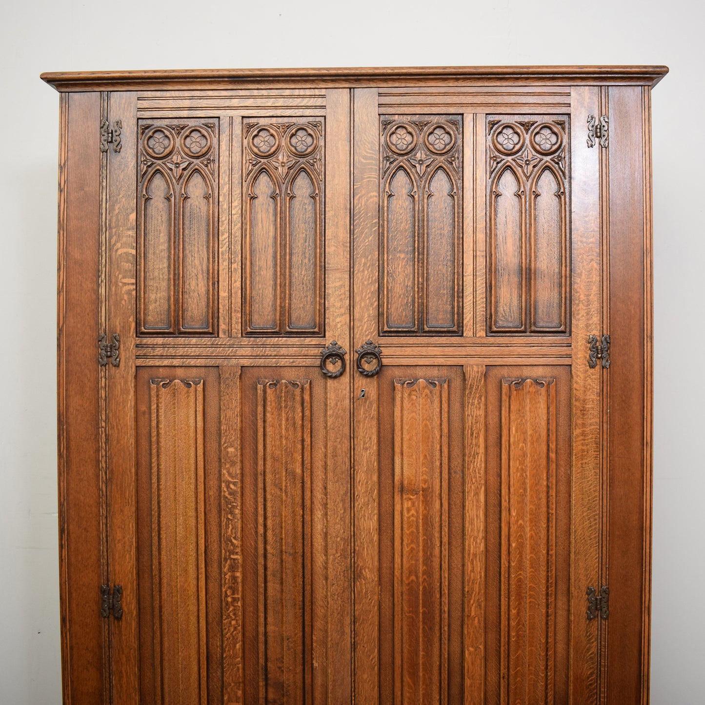 Restored Ladies Oak Wardrobe