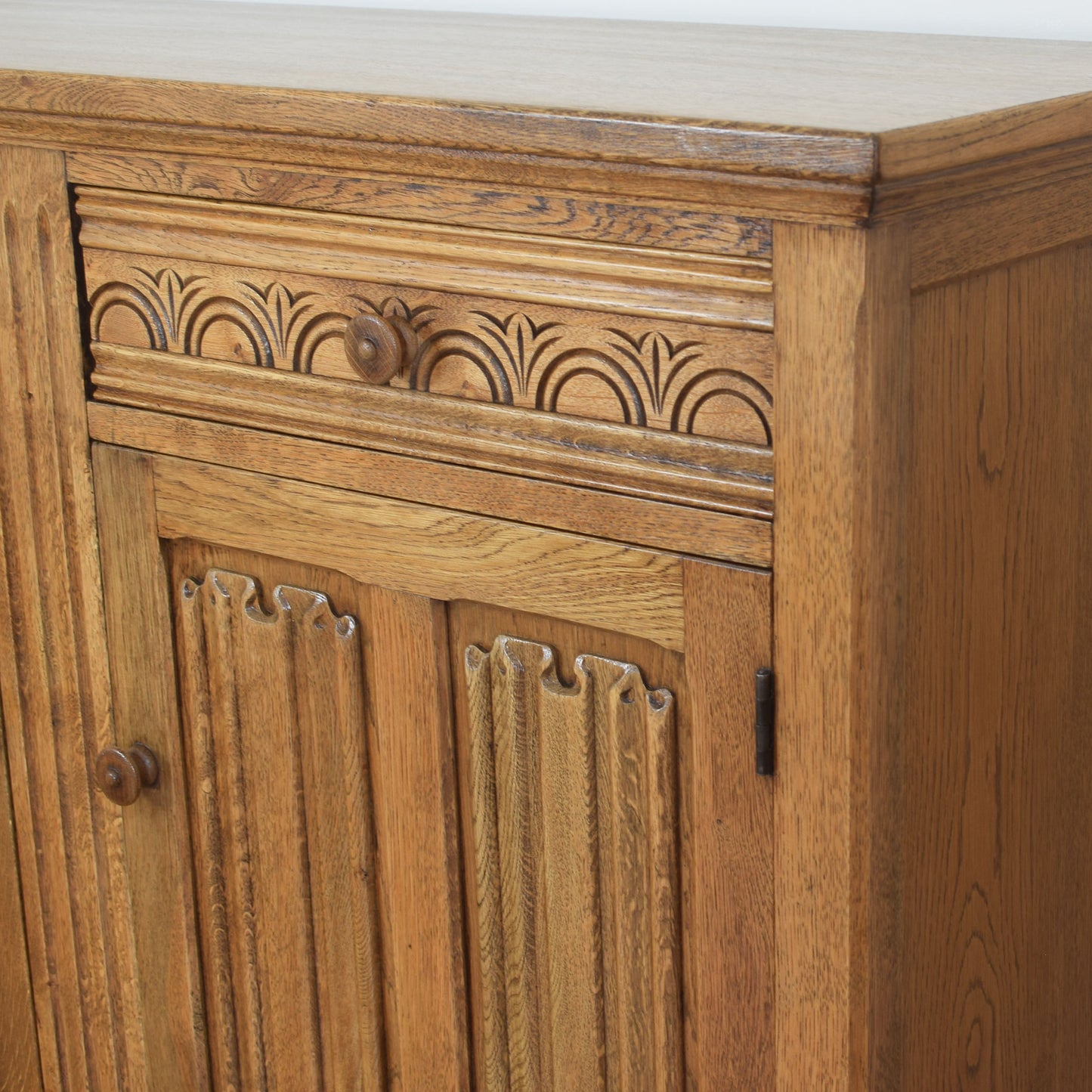 Oak Linenfold Sideboard