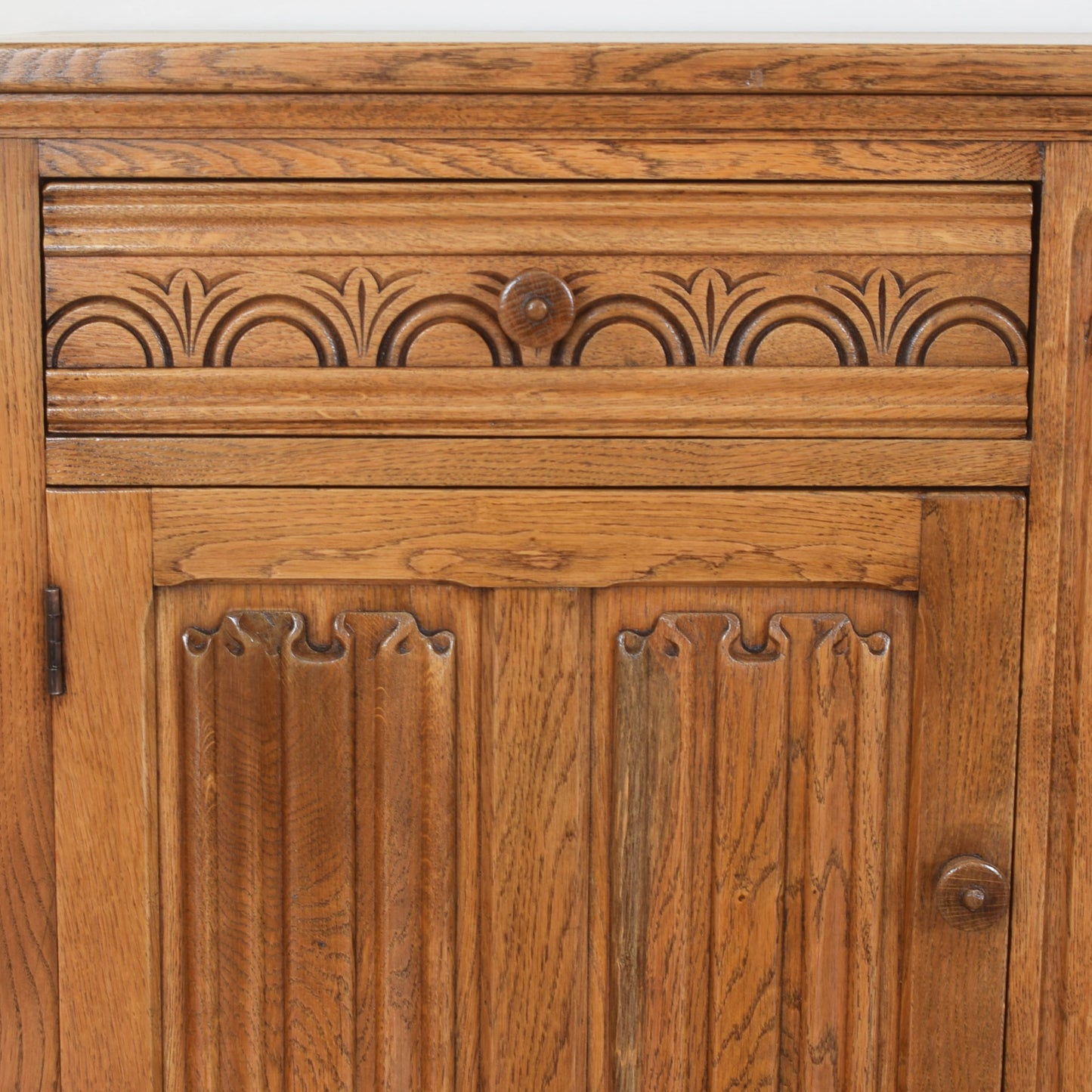 Oak Linenfold Sideboard