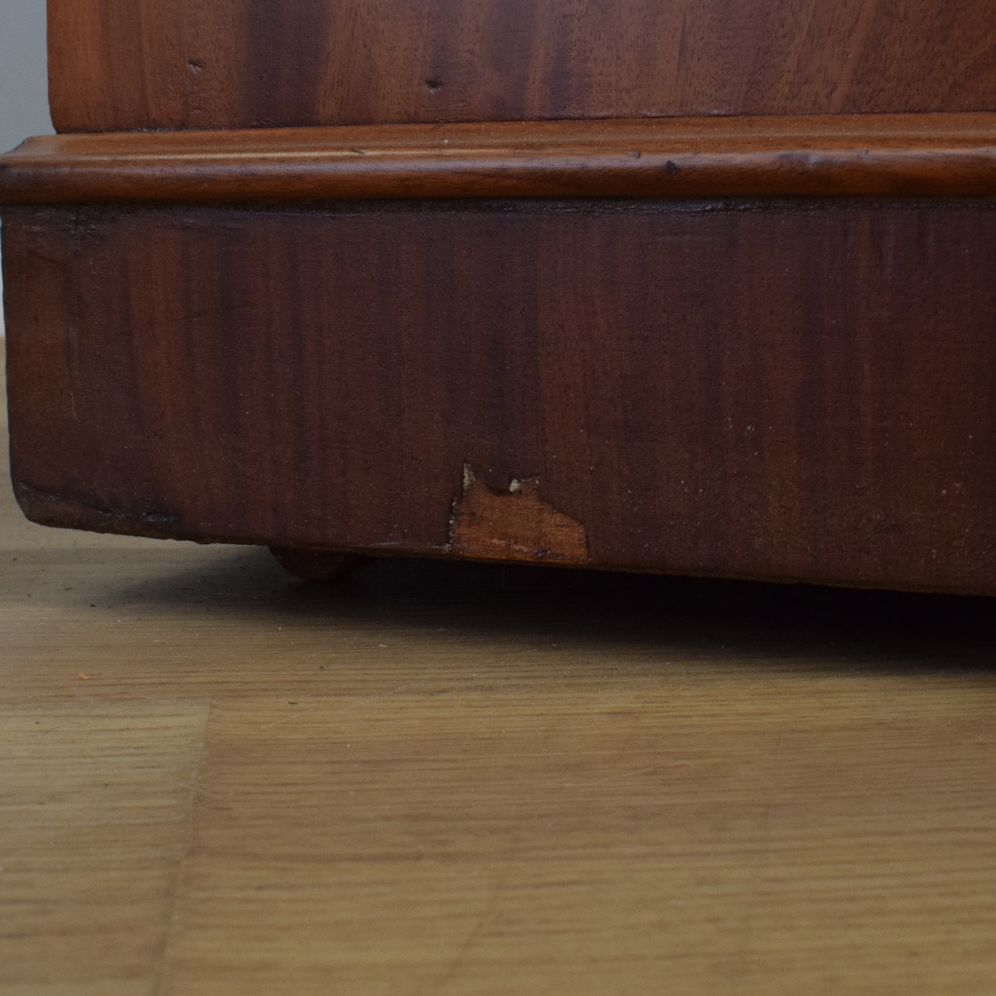 Large Curved Mahogany Sideboard