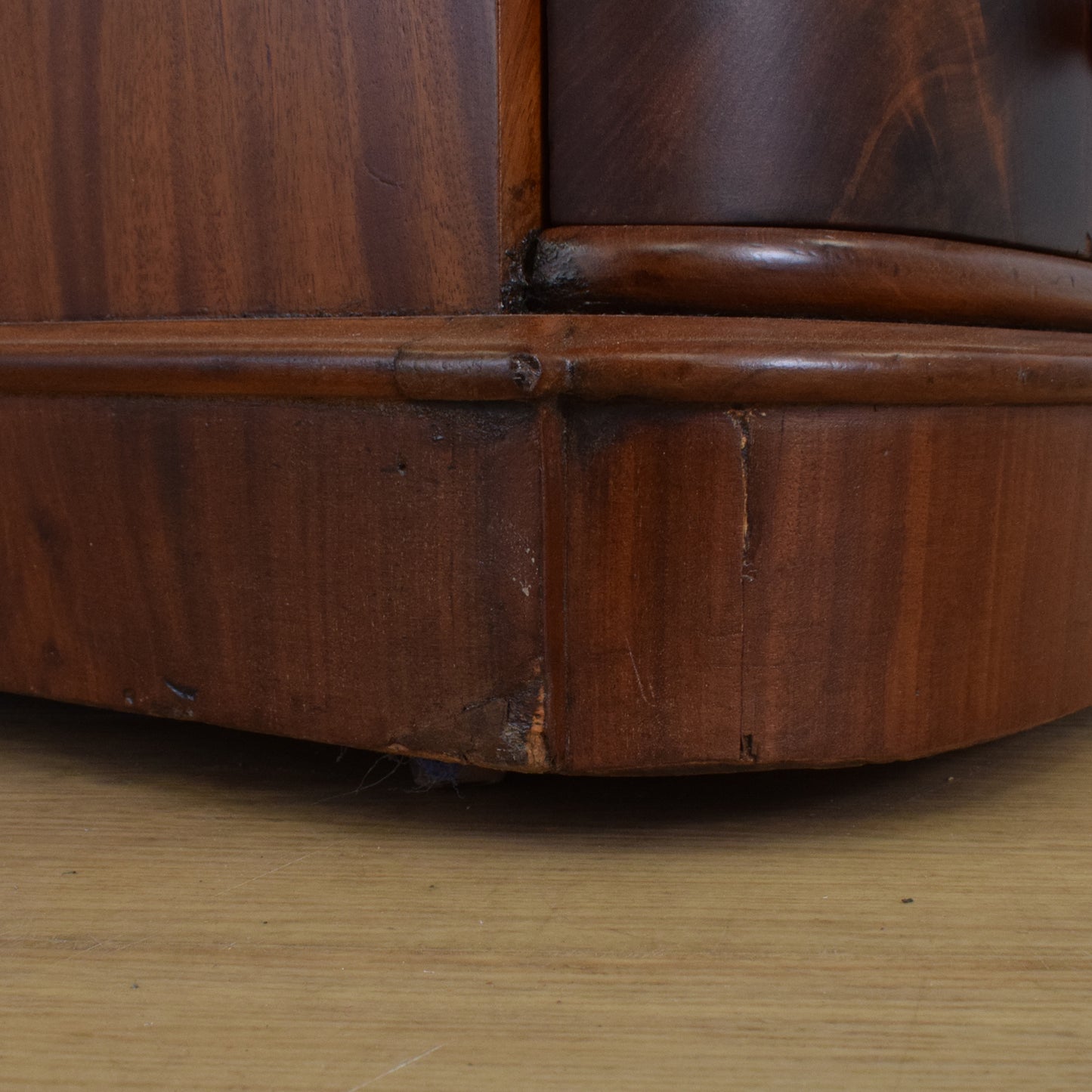 Large Curved Mahogany Sideboard