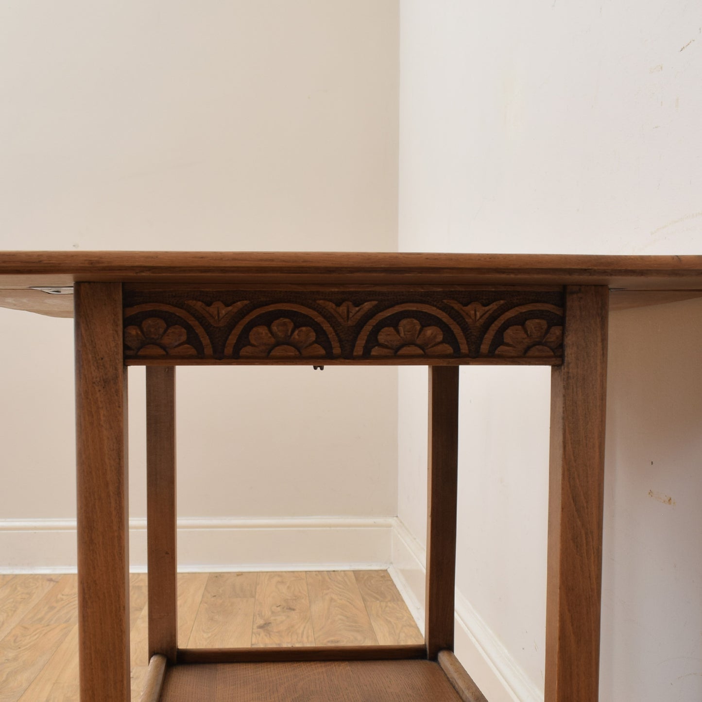 Oak Rotating Drop Leaf Trolley