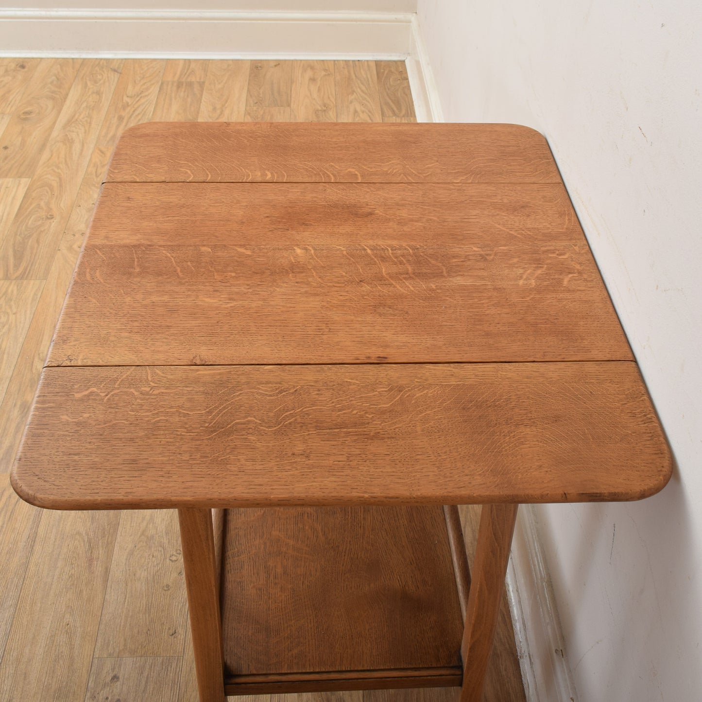 Oak Rotating Drop Leaf Trolley