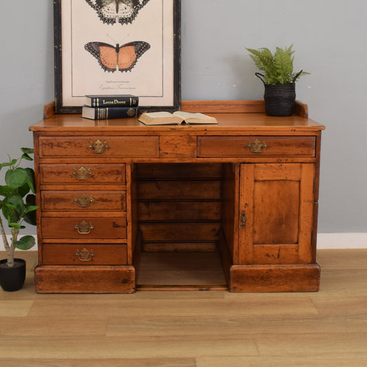 Large Rustic Pine Desk