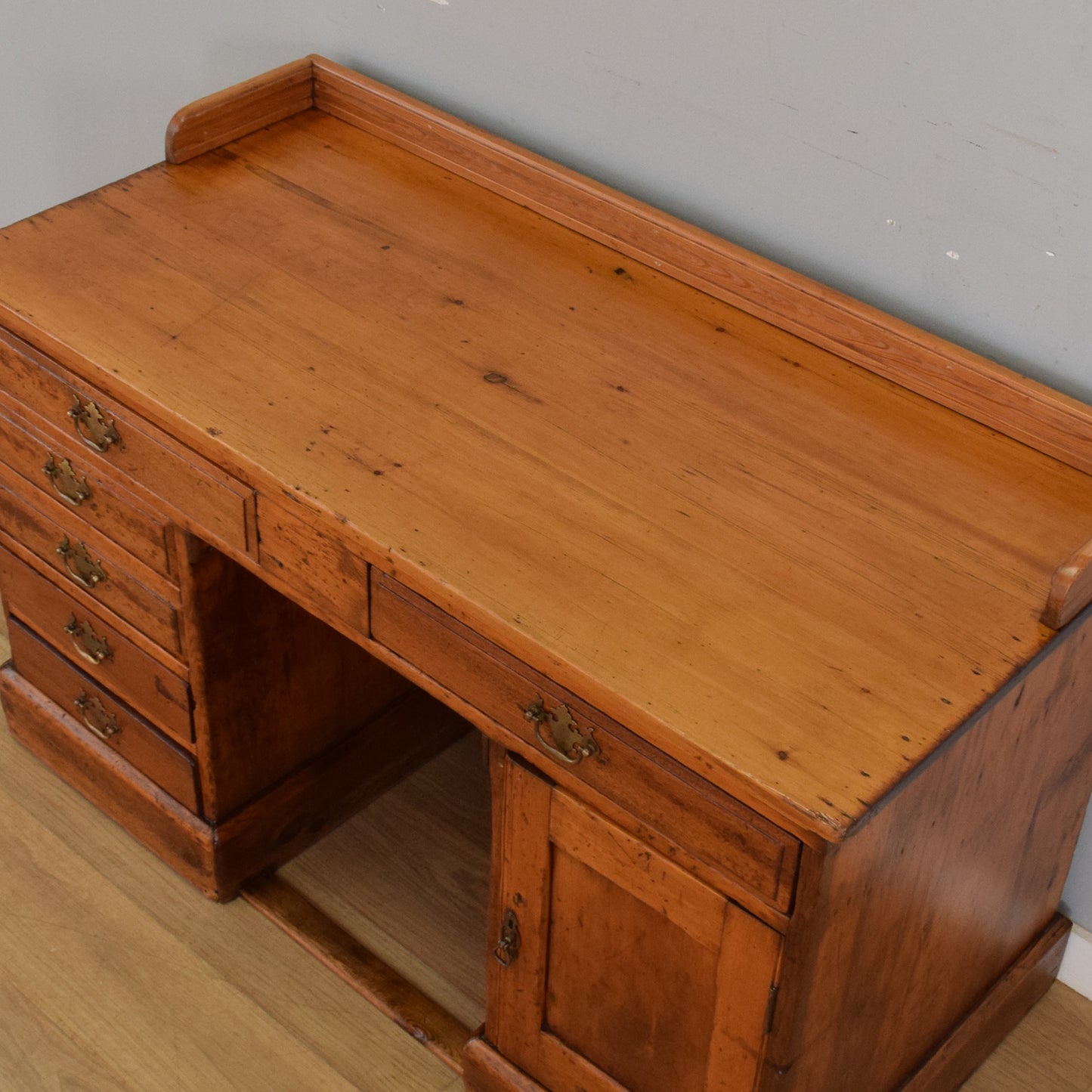 Large Rustic Pine Desk