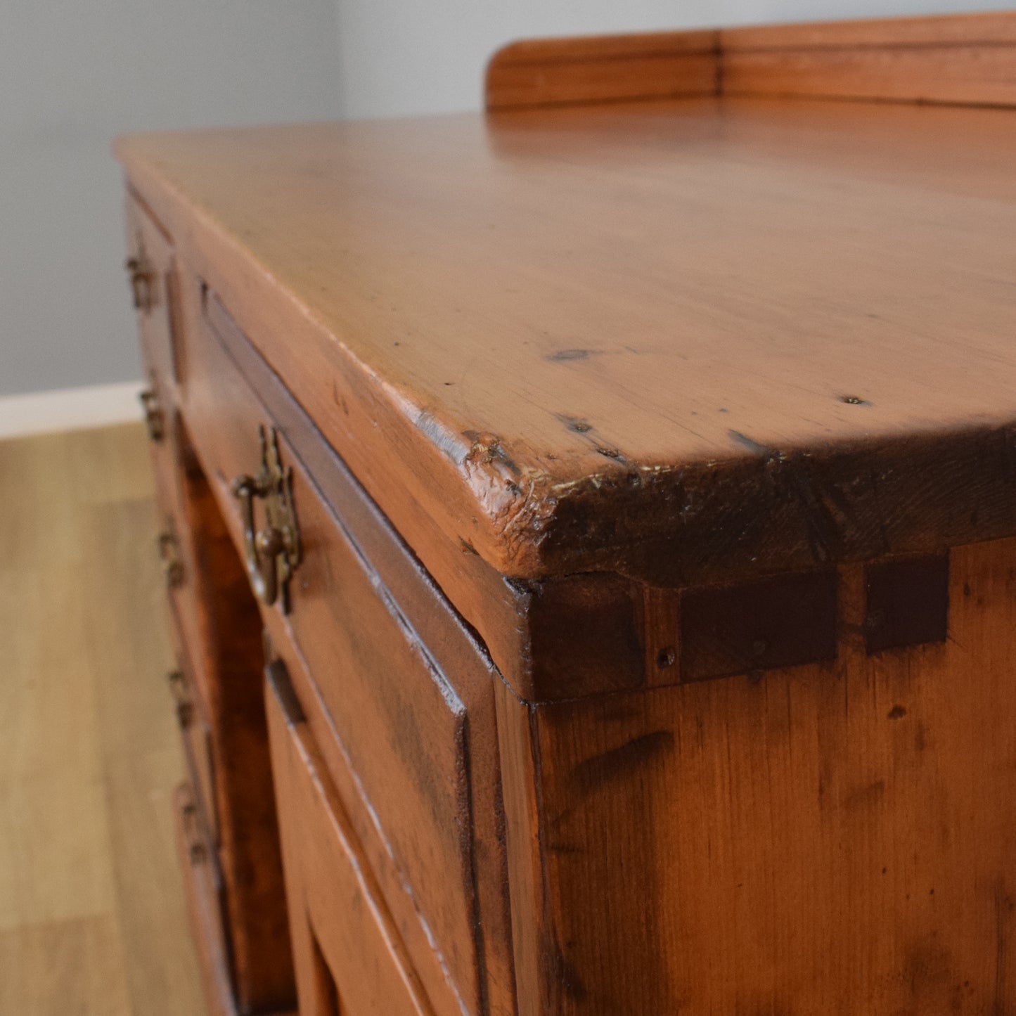 Large Rustic Pine Desk